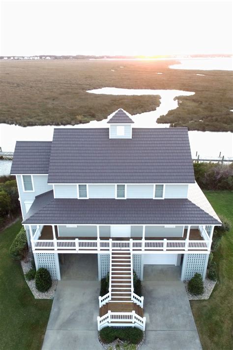 red metal roof house beach|coastal metal roofing.